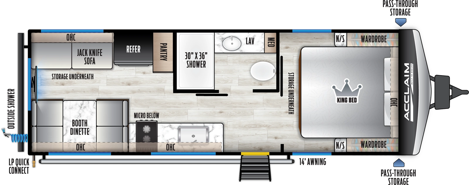 Acclaim 2300RD Floorplan